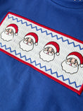 Load image into Gallery viewer, Christmas Santa Boys Blue Long Sleeve Shirt And Red Pants Set
