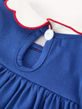 Load image into Gallery viewer, Christmas Santa Embroidery Girls Bloomer Set Peter Pan Collar

