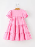 Load image into Gallery viewer, Christmas Santa Embroidery Girls Dress Ruffle Sleeve
