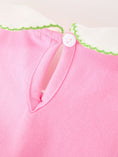 Load image into Gallery viewer, Girls Christmas Pink Bow & Christmas Tree Peter Pan Collar Dress
