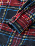 Load image into Gallery viewer, Christmas Boys Red Navy Plaid Button Down Shirt
