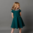 Load image into Gallery viewer, Fit and Flare Ponte Dress with Faux Fur - Baby
