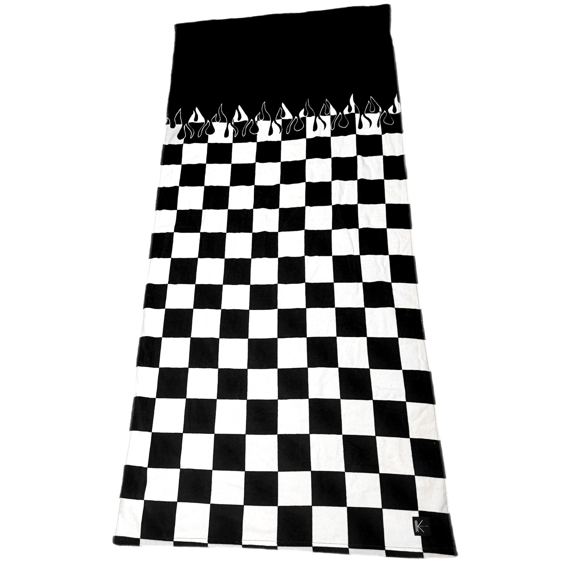 Checker Flame Beach Towel