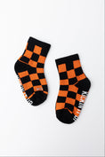 Load image into Gallery viewer, Orange and Black Check
