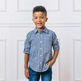 Load image into Gallery viewer, Organic Stretch Poplin Roll-Up Shirt - Baby
