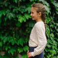 Load image into Gallery viewer, Balloon Sleeve Organic Pointelle Sweater - Baby
