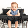 Load image into Gallery viewer, Baby Shopping Cart Cover | Black Fabric
