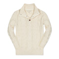 Load image into Gallery viewer, Organic Mock Neck Cable Sweater - Baby
