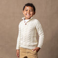 Load image into Gallery viewer, Organic Mock Neck Cable Sweater - Baby
