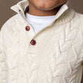 Load image into Gallery viewer, Organic Mock Neck Cable Sweater - Baby
