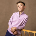 Load image into Gallery viewer, Organic Fine Gauge Half Zip Sweater - Baby
