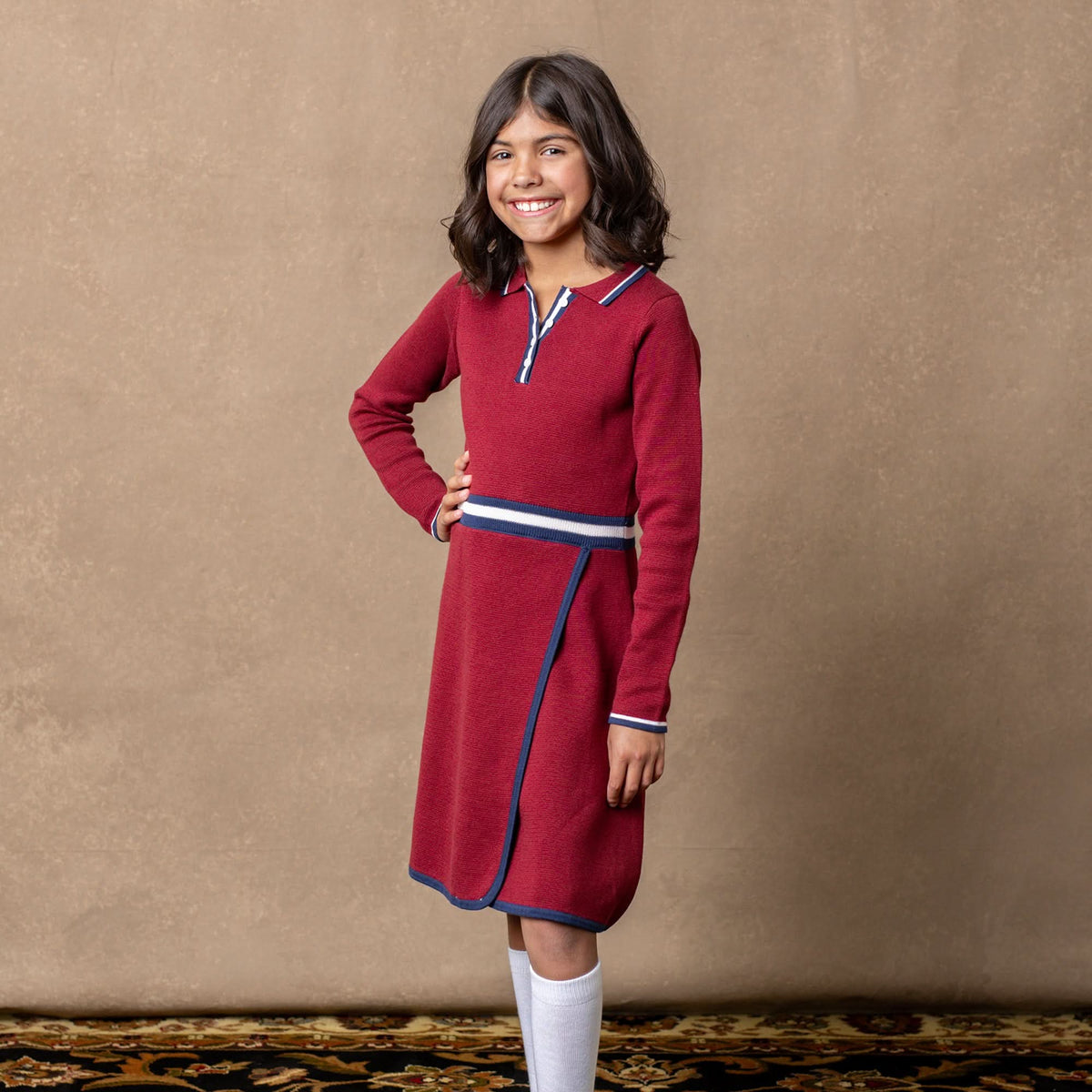 Organic Henley Sweater Dress - Baby