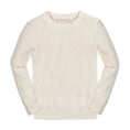 Load image into Gallery viewer, Organic Herringbone Detail Crew Neck Sweater - Baby
