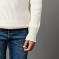 Load image into Gallery viewer, Organic Herringbone Detail Crew Neck Sweater - Baby
