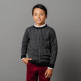 Load image into Gallery viewer, Organic Intarsia Crew Neck Sweater - Baby
