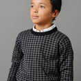 Load image into Gallery viewer, Organic Intarsia Crew Neck Sweater - Baby
