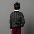 Load image into Gallery viewer, Organic Intarsia Crew Neck Sweater - Baby
