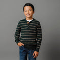 Load image into Gallery viewer, Organic Sweater Henley with Elbow Patches - Baby
