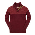 Load image into Gallery viewer, Organic Intarsia Yoke Mock Neck Sweater - Baby
