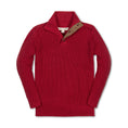 Load image into Gallery viewer, Organic Mix Stitch Mock Neck Sweater with Elbow Patches - Baby
