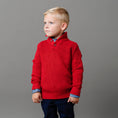 Load image into Gallery viewer, Organic Mix Stitch Mock Neck Sweater with Elbow Patches - Baby
