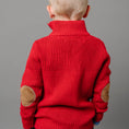 Load image into Gallery viewer, Organic Mix Stitch Mock Neck Sweater with Elbow Patches - Baby
