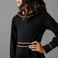 Load image into Gallery viewer, Organic Gold Tipped Sweater Dress

