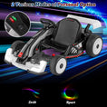 Load image into Gallery viewer, 24V Kids Go Kart Licensed Audi Adjustable Ride on Racing Toy with Horn-Black & White
