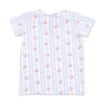 Load image into Gallery viewer, Anna Floral Stripe - Short Sleeve Loungewear Set
