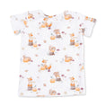 Load image into Gallery viewer, Woodland Animals with Pumpkins - Short Sleeve Loungewear Set
