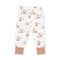 Load image into Gallery viewer, Woodland Animals with Pumpkins - Short Sleeve Loungewear Set
