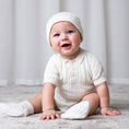 Load image into Gallery viewer, Organic Sweater Beanie and Bootie Set
