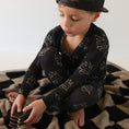 Load image into Gallery viewer, Bamboo Two Piece Pajamas | Flaming Hearts
