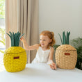 Load image into Gallery viewer, Pineapple Storage Basket Small - Yellow
