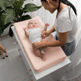 Load image into Gallery viewer, Muslin Fitted Changing Pad Cover
