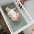 Load image into Gallery viewer, Muslin Fitted Bassinet Crib Sheet
