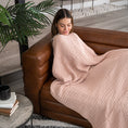 Load image into Gallery viewer, Adult Muslin Blanket in Blush
