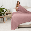 Load image into Gallery viewer, Adult Muslin Blanket in Mauve
