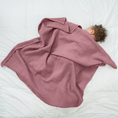 Load image into Gallery viewer, Baby Waffle Blankets in Mauve
