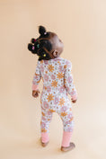 Load image into Gallery viewer, Bamboo Zip Romper | Retro Garden
