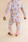 Load image into Gallery viewer, Bamboo Zip Romper | Retro Garden
