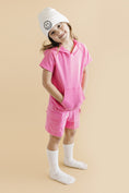 Load image into Gallery viewer, Terry Cargo Shorts Set | Pink
