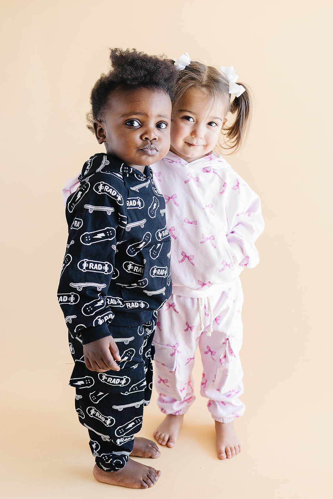 Cargo Jogger Set | Pink Bows