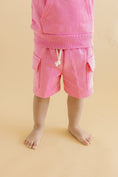 Load image into Gallery viewer, Terry Cargo Shorts Set | Pink
