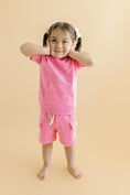 Load image into Gallery viewer, Terry Cargo Shorts Set | Pink
