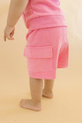 Load image into Gallery viewer, Terry Cargo Shorts Set | Pink
