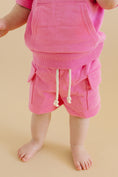 Load image into Gallery viewer, Terry Cargo Shorts Set | Pink
