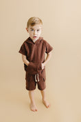 Load image into Gallery viewer, Terry Cargo Shorts Set | Chocolate

