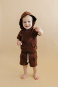 Load image into Gallery viewer, Terry Cargo Shorts Set | Chocolate
