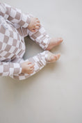 Load image into Gallery viewer, Checkered Smiley Lounge Set | Latte

